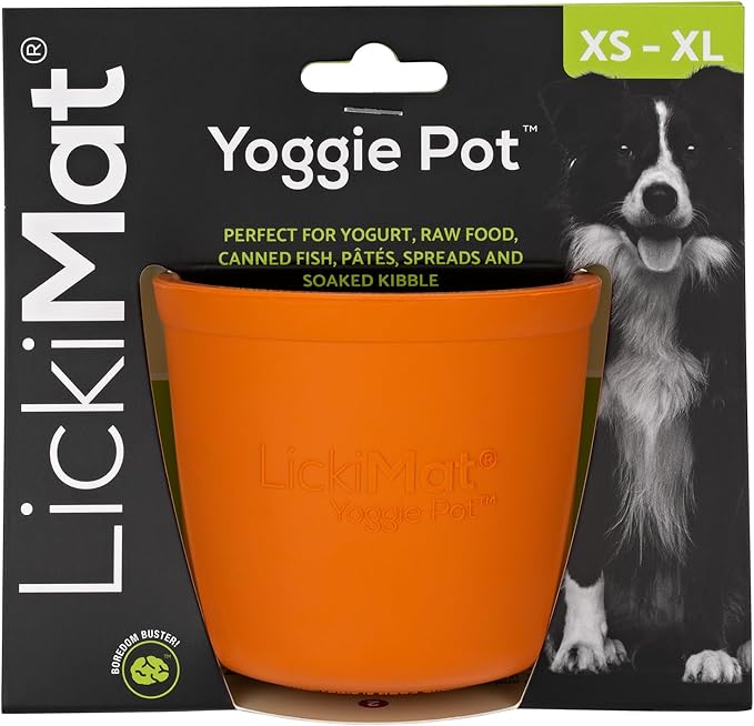 LICKIMAT YOGGIE POT™ ORANGE