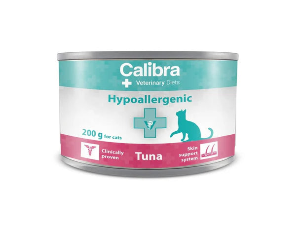 CALIBRA VETERINARY DIET CAT HYPOALLERGENIC TUNA CAN 200G PK6