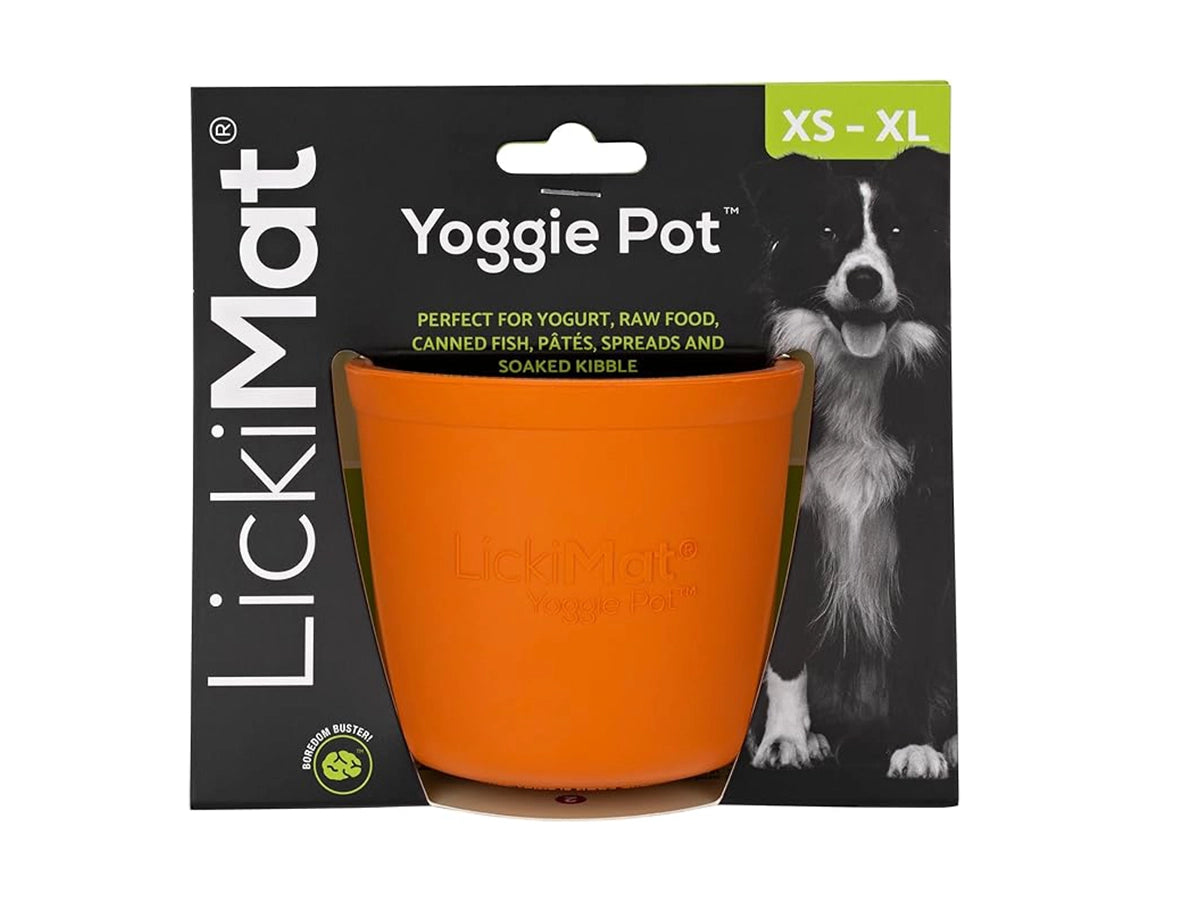 LICKIMAT YOGGIE POT™ ORANGE