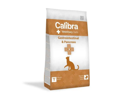 Calibra Veterinary Diet Gastrointestinal and Pancreas cat food bag for digestive health