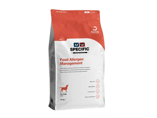 SPECIFIC CANINE CDD FOOD ALLERGEN MANAGEMENT bag for adult dogs with food allergen management formula